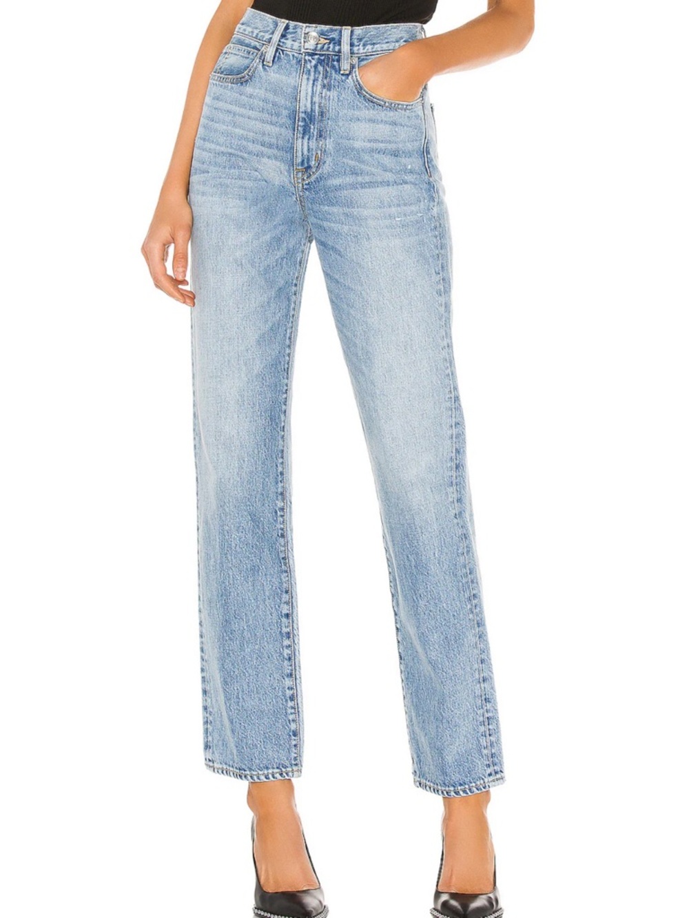 NWT Size 30 - Women’s SLVRLAKE London High-Rise Straight Leg Jeans in Heartache